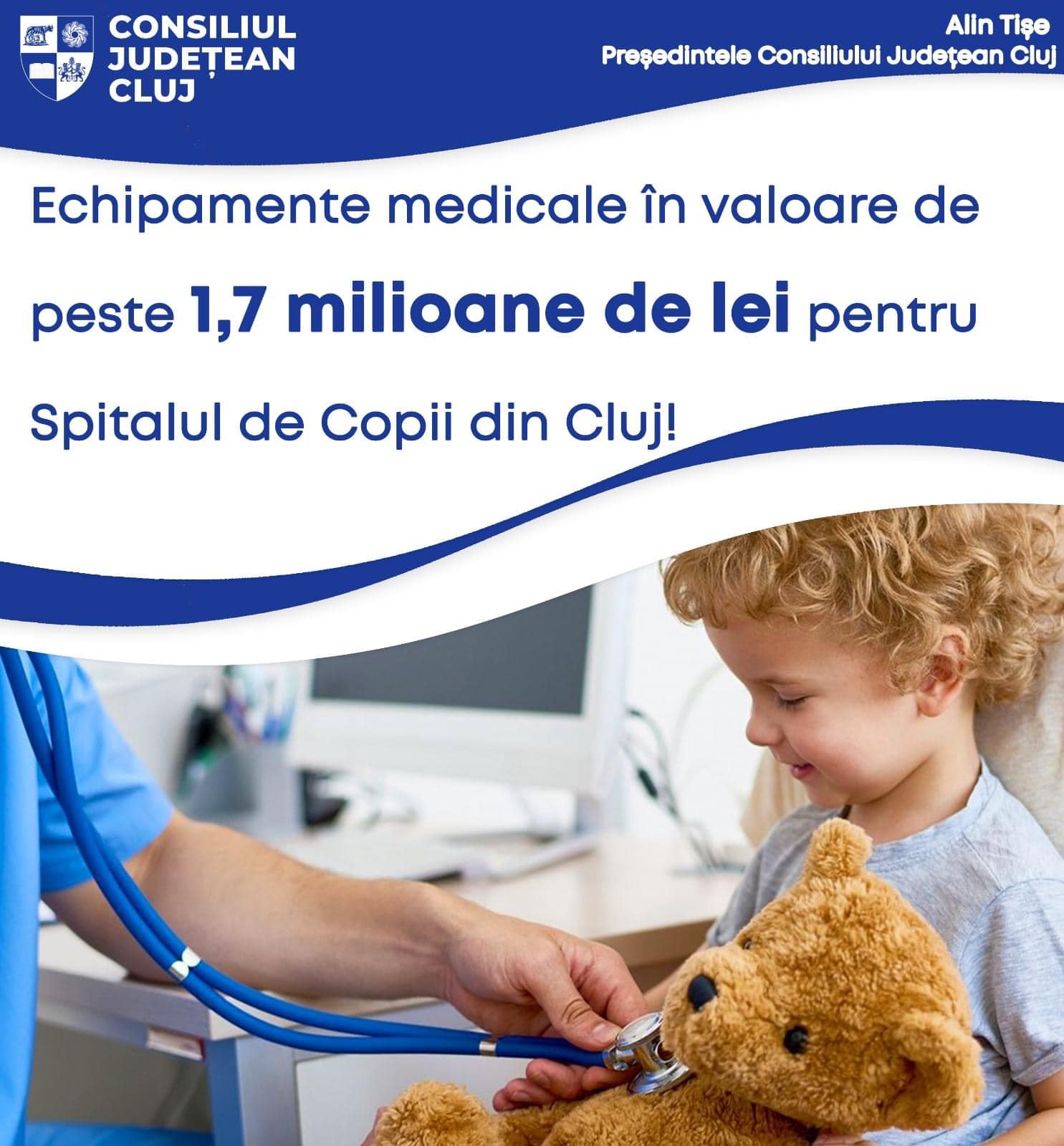 Aparatura de 1,7 milioane lei la Spitalul Judetean de Urgenta pentru Copii Cluj