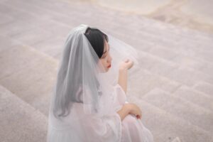 Photo dreaming as a bride