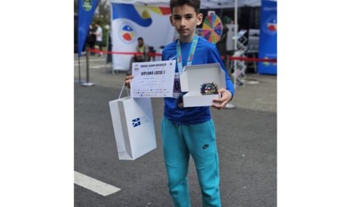 David Bogdan Croitoru, locul I la Crosul UASMV (4 aprilie 2026), în proba de 1000 metri