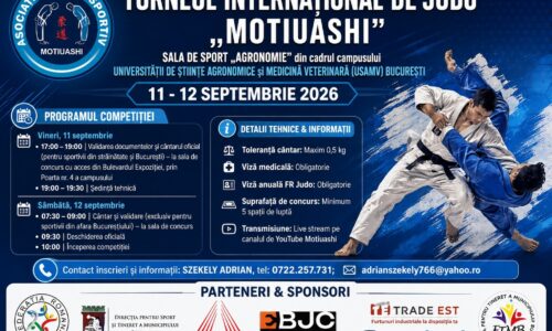 Aproximativ 800 de tineri judoka, din patru țări, la Turneul Internațional de Judo „Motiuashi” de la București